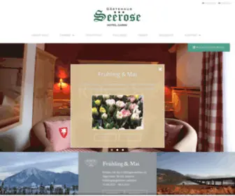 Hotelseeroserottach.de(Hotel Seerose) Screenshot