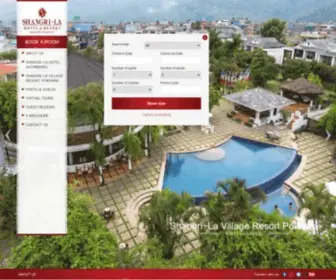 Hotelshangrila.com(La Hotel & Resort) Screenshot