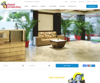 Hotelshriradhanikunj.com(HOTEL SHRI RADHA NIKUNJ VRINDAVAN) Screenshot