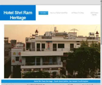 Hotelshriram.com(Bikaner) Screenshot