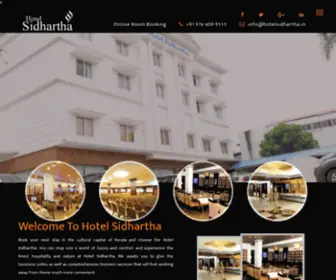 Hotelsidhartha.in(Hotel Sidhartha Chalakkudy) Screenshot