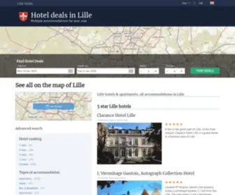 Hotelsinlille.com(Lille hotels & apartments) Screenshot