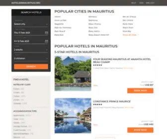 Hotelsinmauritius.org(Mauritius hotels & apartments) Screenshot