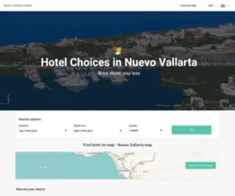 Hotelsinnuevovallarta.com(Nuevo Vallarta hotels & apartments) Screenshot