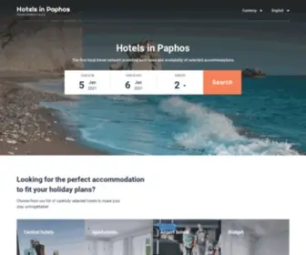 Hotelsinpaphos.net(Paphos hotels & apartments) Screenshot