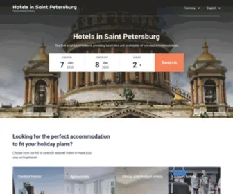 Hotelsinsaintpetersburg.net(Saint Petersburg hotels & apartments) Screenshot