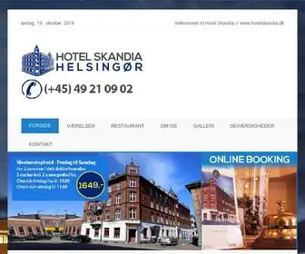 Hotelskandia.dk(FORSIDE) Screenshot