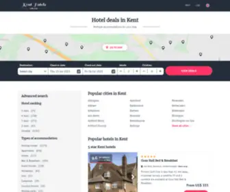 Hotelskent.com(Kent hotels & apartments) Screenshot