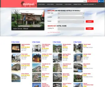 Hotelsmanali.co.in(806 Hotels in Manali) Screenshot