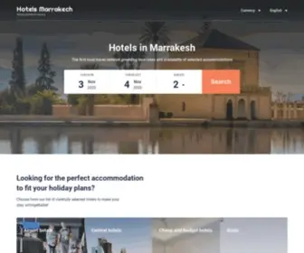 Hotelsmarrakech.net(Marrakesh hotels & apartments) Screenshot