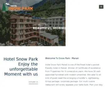 Hotelsnowparkmanali.com Screenshot