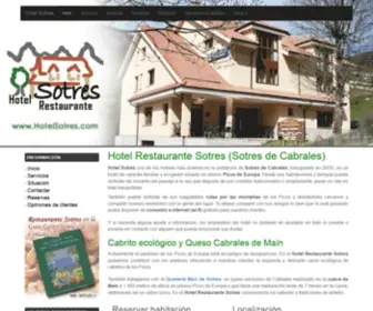 Hotelsotres.com(Hotel Sotres) Screenshot