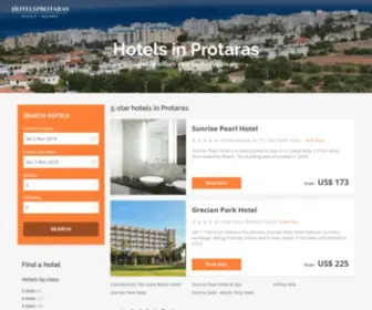 Hotelsprotaras.com(Protaras hotels & apartments) Screenshot