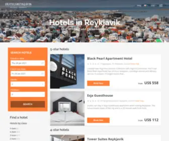 Hotelsreykjavik.net(Reykjavik hotels & apartments) Screenshot