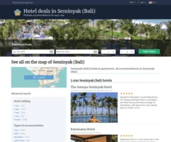 Hotelsseminyak.net(All accommodations in Seminyak (Bali)) Screenshot