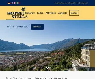 Hotelstella.ch(Hotel Stella Orselina/Locarno) Screenshot