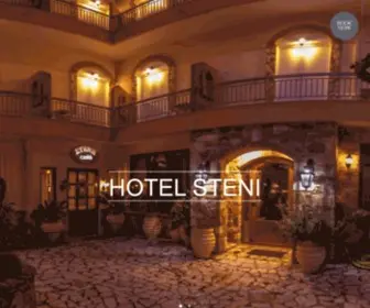 Hotelsteni.gr(Hotel Steni) Screenshot