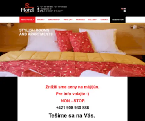 Hotelsteve.sk(Hotelsteve) Screenshot