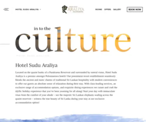 Hotelsuduaraliya.com(Hotel Sudu Araliya) Screenshot