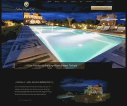 Hotelsultanaroyalgolf.com(Luxury Boutique Hotel Ouarzazate) Screenshot