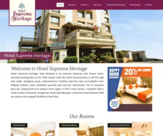 Hotelsupremeheritage.com(Hotel Supreme Heritage) Screenshot