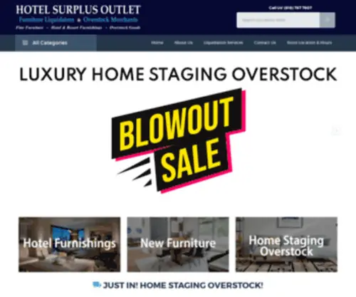 Hotelsurplus.com(Hotel Surplus Hotel Furniture Liquidators and Resellers) Screenshot