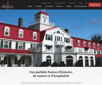 Hoteltadoussac.com(Hôtel Tadoussac) Screenshot