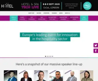 Hoteltechlive.co.uk(Hotel & Spa Tech Live 2020) Screenshot