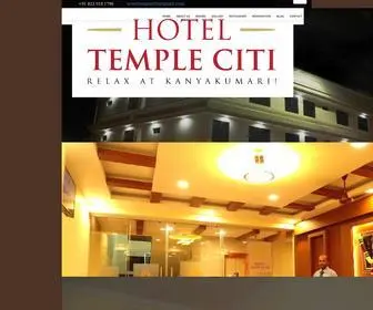 Hoteltempleciti.com(Hotel in Kanyakumari near beach with tariff) Screenshot