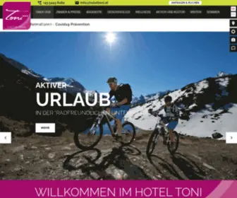 Hoteltoni.at(Willkommen: Hotel Toni Galtür) Screenshot