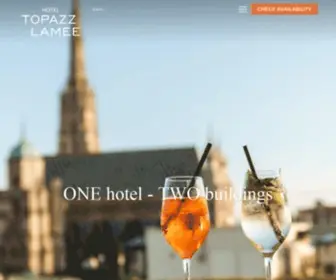 Hoteltopazz.com(Central Hotel in Vienna) Screenshot