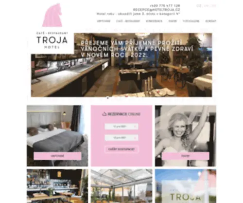 Hoteltroja.cz(Ubytování Troja) Screenshot