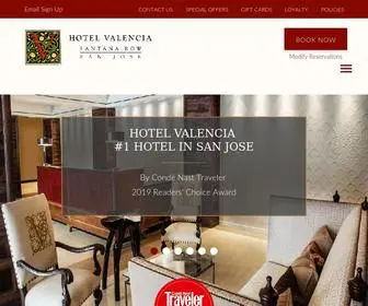 Hotelvalencia-Santanarow.com(Hotel Valencia Santana Row) Screenshot