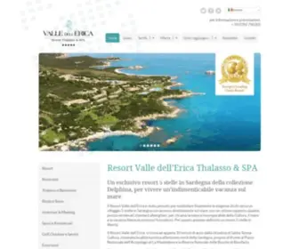 Hotelvalledellerica.com(Resort 5 stelle Thalasso & SPA Valle dell'Erica Sardegna) Screenshot