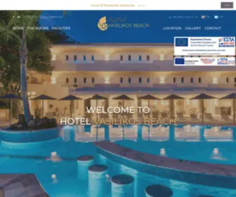 Hotelvasilikosbeach.gr(Hotel Vasilikos Beach on Zakynthos island) Screenshot