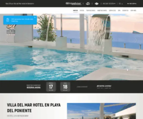 Hotelvilladelmar.com.es(Villa del Mar Hotel en Benidorm) Screenshot