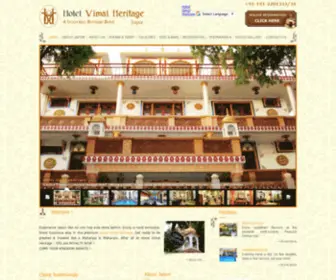 Hotelvimalheritage.com(Hotel in Jaipur) Screenshot