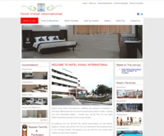 Hotelvishal.com(Damji's Hotel Vishal International) Screenshot