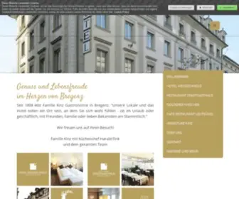 Hotelweisseskreuz.at(Im Zentrum von Bregenz am Bodensee) Screenshot