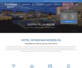 Hotelwyndhamnordelta.com(Hotel 5 estrellas Wyndham Nordelta Tigre) Screenshot