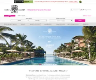 HotelXcaret.com(Hotel Xcaret Mexico) Screenshot