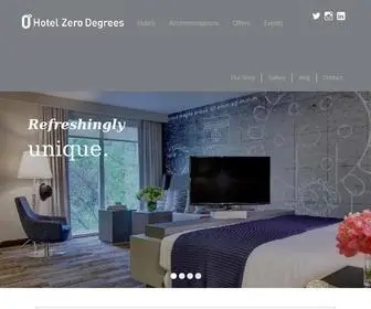 Hotelzerodegrees.com(Hotels in Stamford) Screenshot