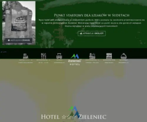 Hotelzieleniec.pl(Noclegi Zieleniec) Screenshot
