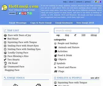 Hotemoji.com(The Ultimate Emoji List) Screenshot