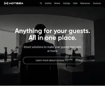 Hoteza.com(Anything for your guests) Screenshot