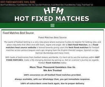 Hotfixedmatches.com Screenshot