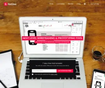 Hotgloo.io(Wireframe UX Prototyping Tool) Screenshot