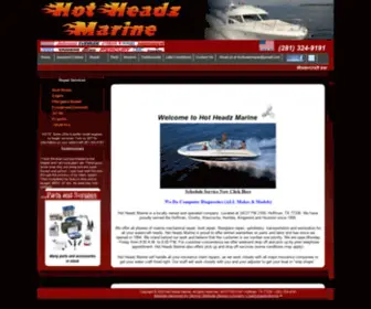 Hotheadzmarine.com(Boat repair and Fiberglass repair) Screenshot