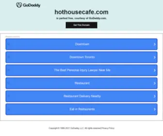 Hothousecafe.com(The Hot House Restaurant & Bar) Screenshot