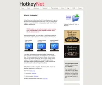 Hotkeynet.com(HotkeyNet: Home) Screenshot